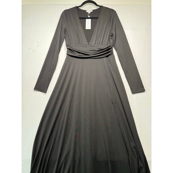 Baltic Born Arianna Black Long Sleeve Maxi Dress, Large - NEW! - Picture 2 of 5